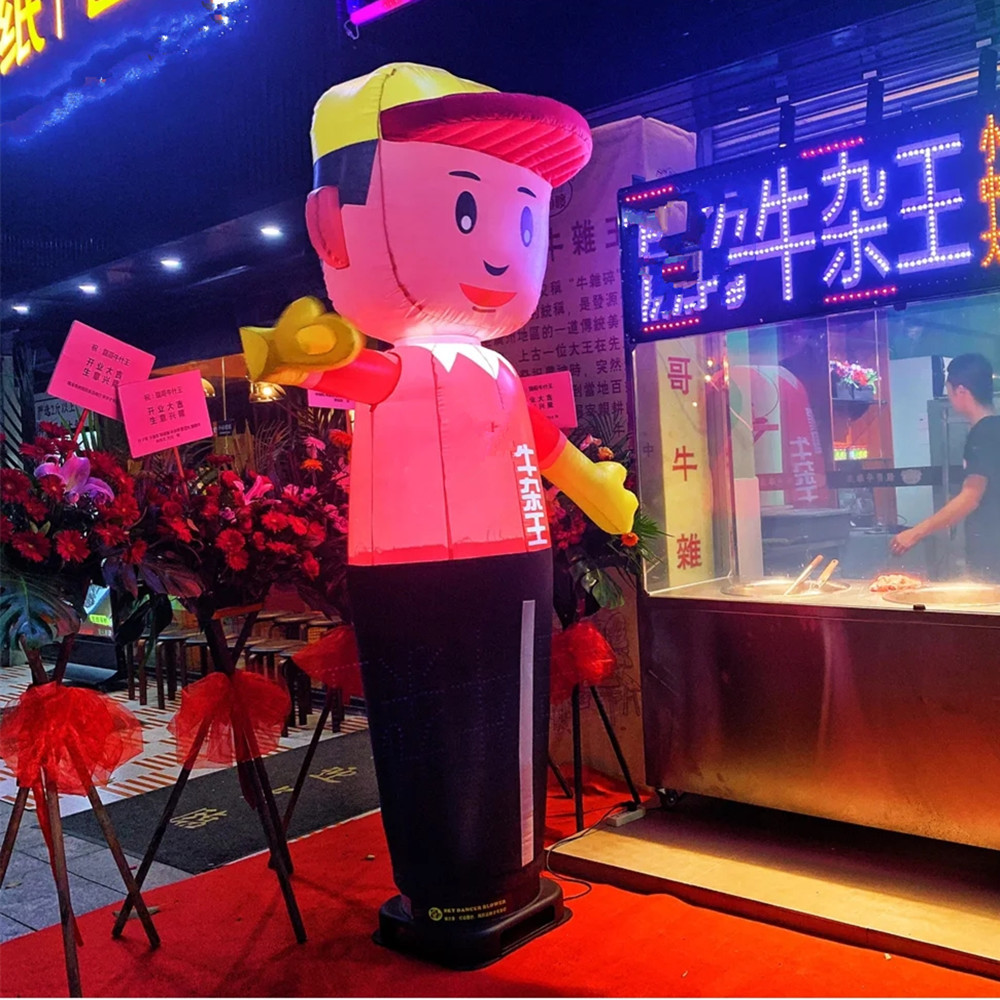 开业新款充气活动财神爷挥手招财手会动卡通气模婚庆招财卡通