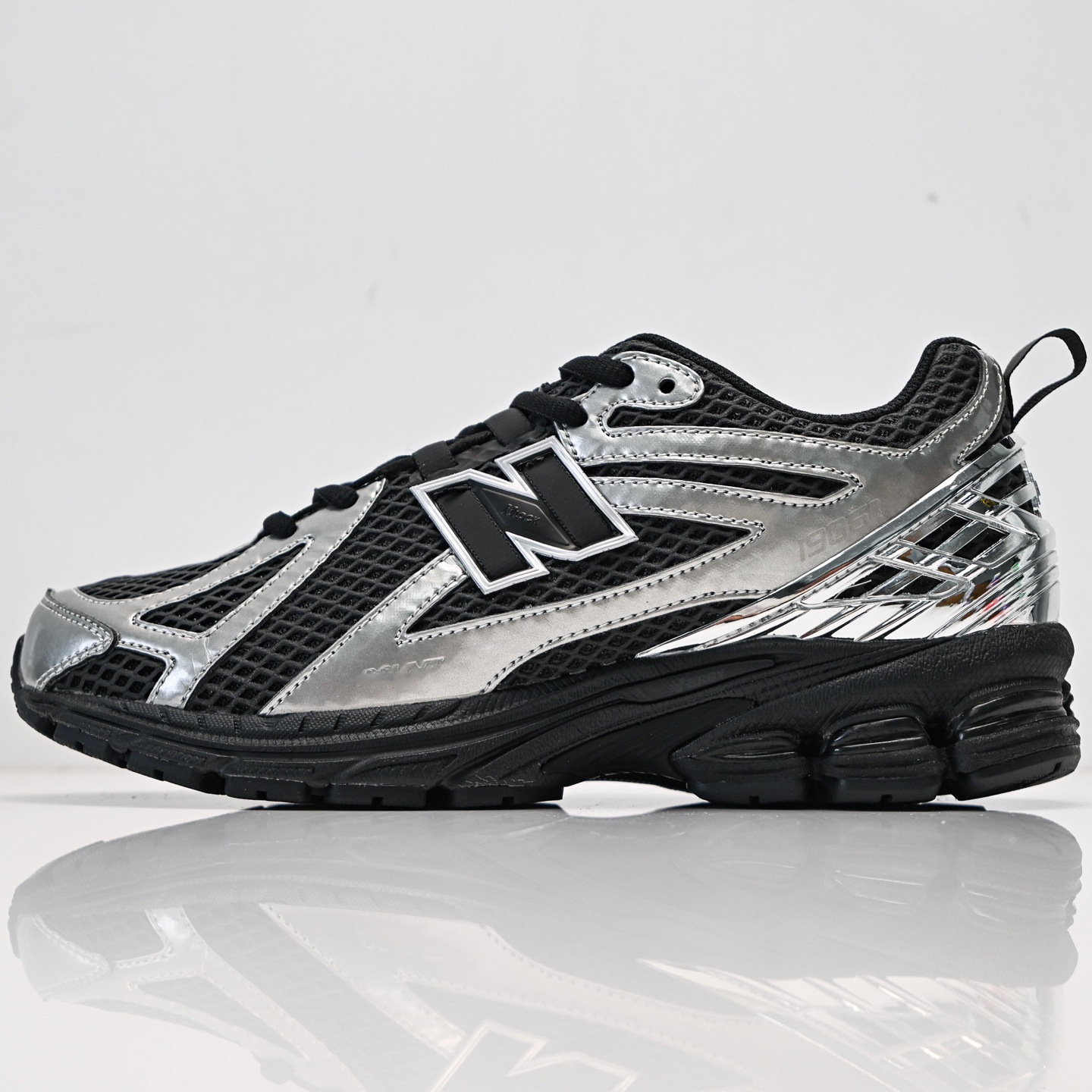 Original Nb 1906R Black and Silver Liquid Dad Shoes Retro Functional Daily Commuter Shoes Unisex Height-Increasing Sports Running Shoes