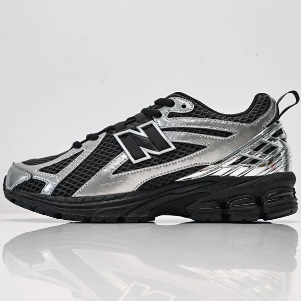 Original Nb 1906R Black and Silver Liquid Dad Shoes Retro Functional Daily Commuter Shoes Unisex Height-Increasing Sports Running Shoes