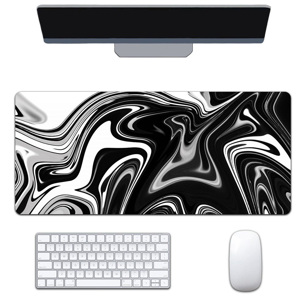 Mapa de calor transfronterizo extra-grande juego engrosado Oficina abstracto viento fluido colorido expansión corrugado mouse pad patrón personalizable