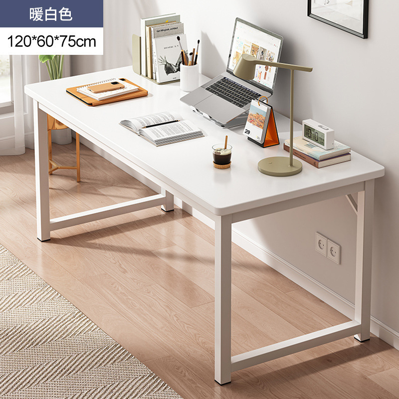 [12mm desktop] 120*60cm warm white 30mm thick table legs
