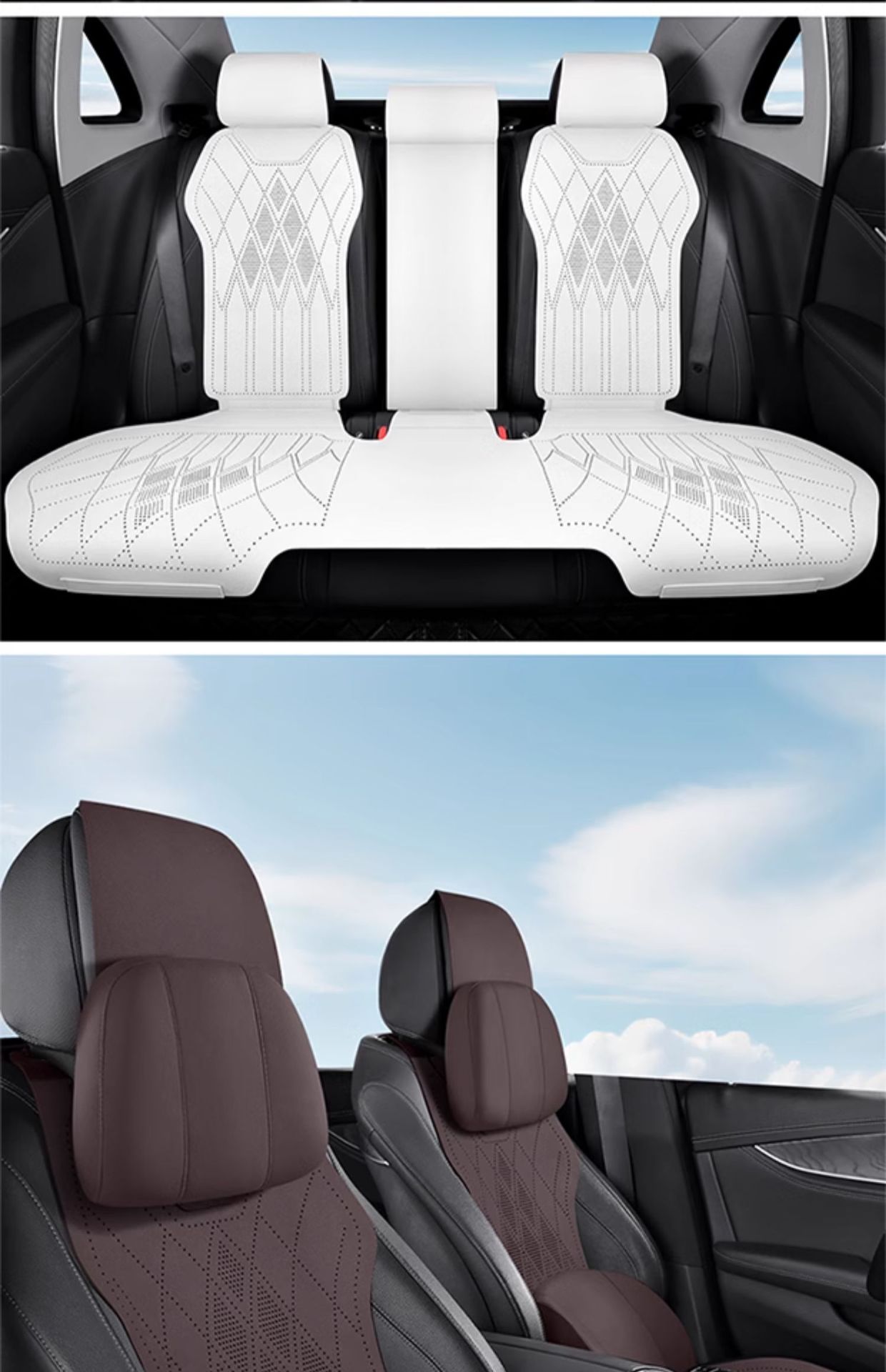 Mercedes-Benz Special Car Seat Cushion, Universal Seat Cover for All Seasons, C-Class E-Class A-Class Glc Suede Glb Seat, Universal for All Seasons