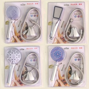 Factory spot blister packaging shower set multi-functional hand shower hose three-piece set of large favorably