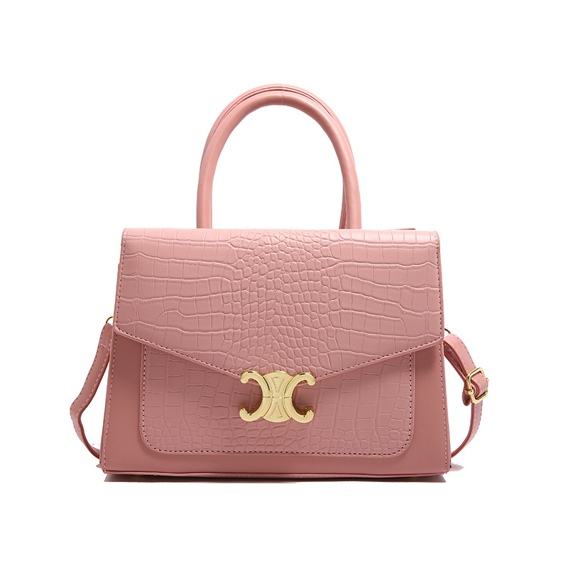 Patrón de piedra pequeño bolso cuadrado comercio exterior transfronterizo viajero todo fósforo bolso retro bolso femenino 2024 nueva moda patrón de cocodrilo femenino