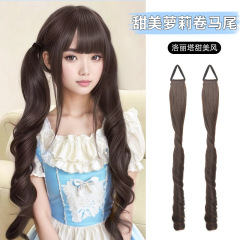 萝莉风甜妹lolita假发女双马尾罗马卷发假发女气质修颜减龄双马尾