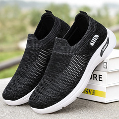 Men's Shoes Wholesale 2024 New Men's Shoes Autumn Live Hot Selling Casual Shoes Breathable Mesh Shoes with Hollow Mesh Fabric