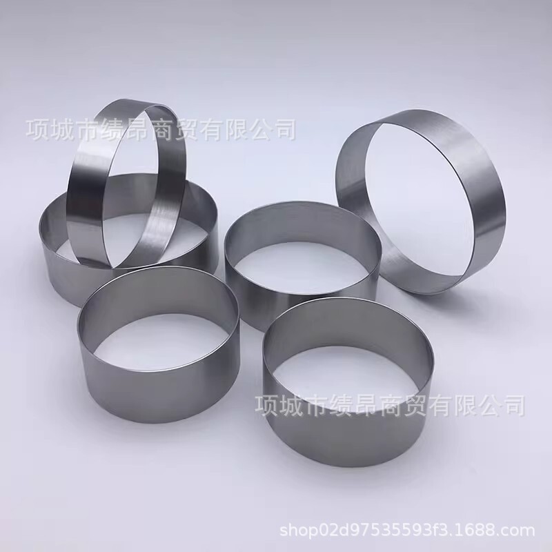 小白米糕粑粑模具不锈钢圆形慕斯圈蛋糕模玉米面饼发糕模具米馒头|undefined
