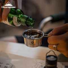 Komran S050 Small Stainless Steel Baojiu Cup Portable Outdoor Camping Equipment Espresso Coffee Gongfu Tea Cup