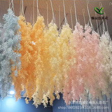 婚礼堂吊顶仿真花垂吊香草 婚庆塑料花酒店吊顶装饰花艺厂家批发
