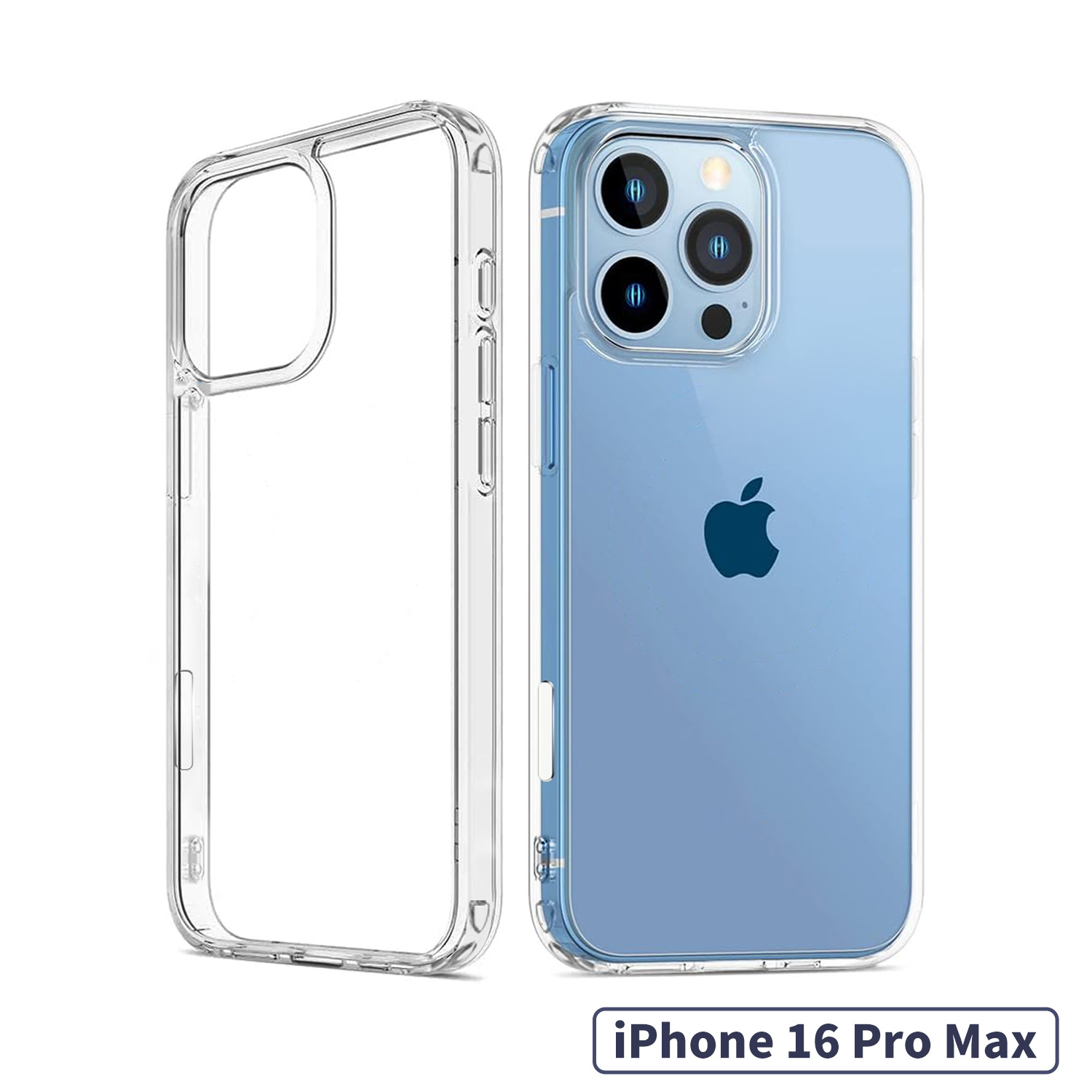 Aplicable iPhone16Pro funda magnética transparente para teléfono móvil TPU PC acrílico Apple 16 funda dura a prueba de caídas nuevo