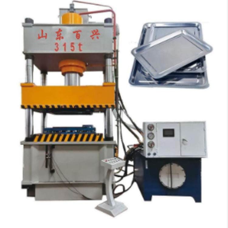 315吨四柱液压机 金属拉伸机 不锈钢餐盘拉伸液压机 400吨拉伸机