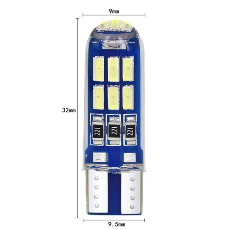 Luz de ancho LED de coche nuevo transfronterizo T10 4014 15led luz de matrícula T10 15smd