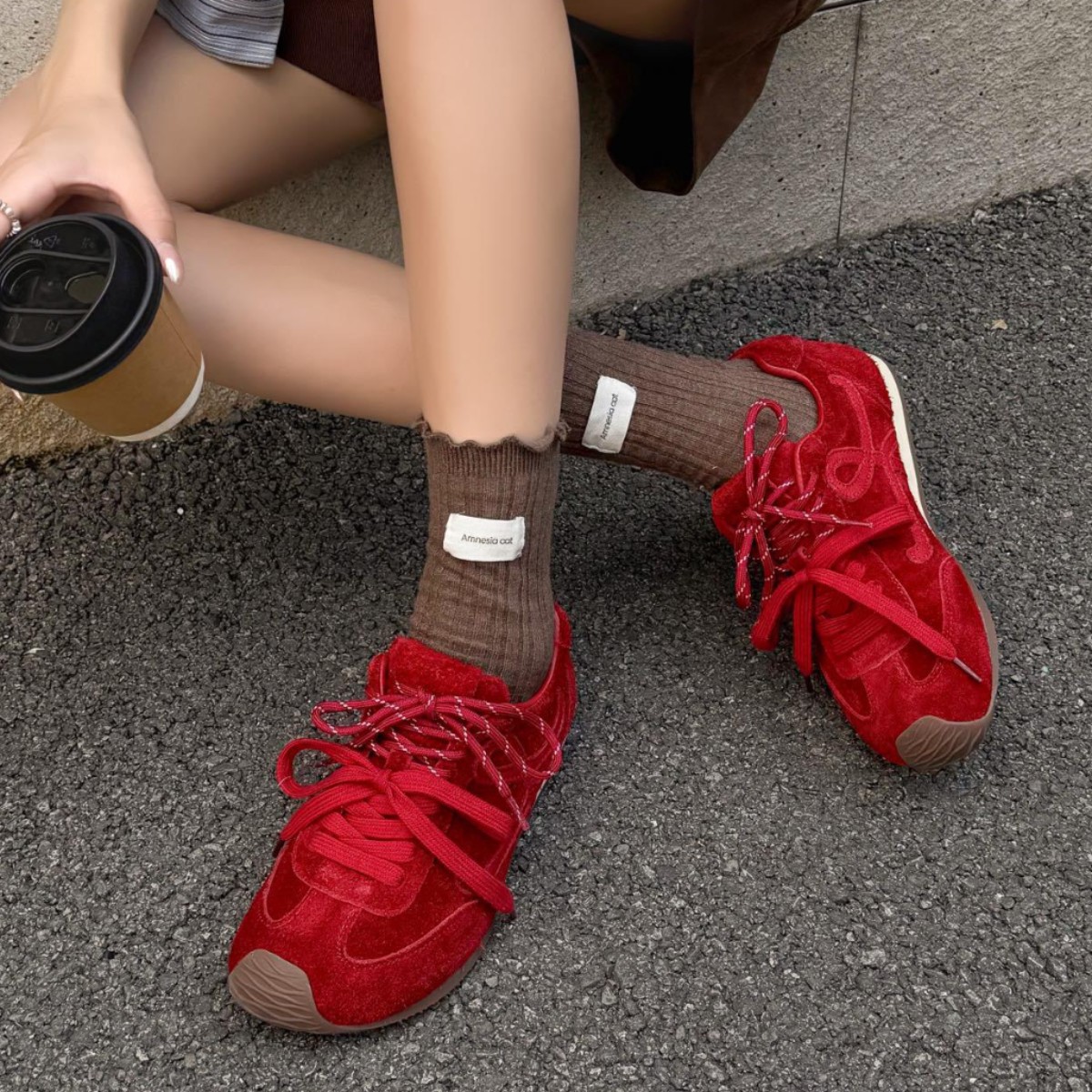 Women's Training Shoes New Autumn Popular Breathable Slimming Comfortable Versatile Casual Sports Shoes Huam105-1