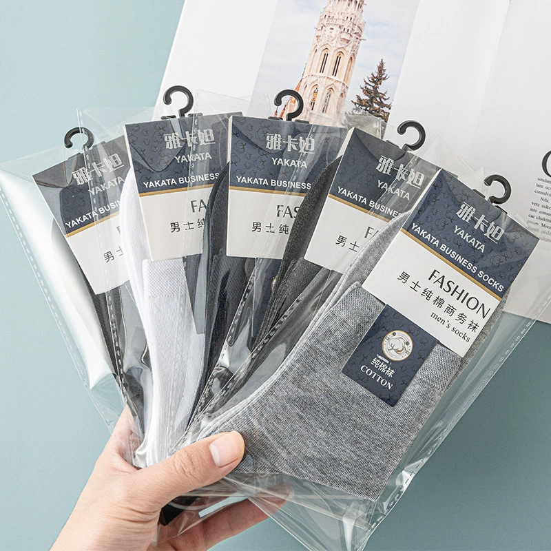 Antibacterial deodorized men's cotton demi-season knee socks, pack, mid-length, wholesale