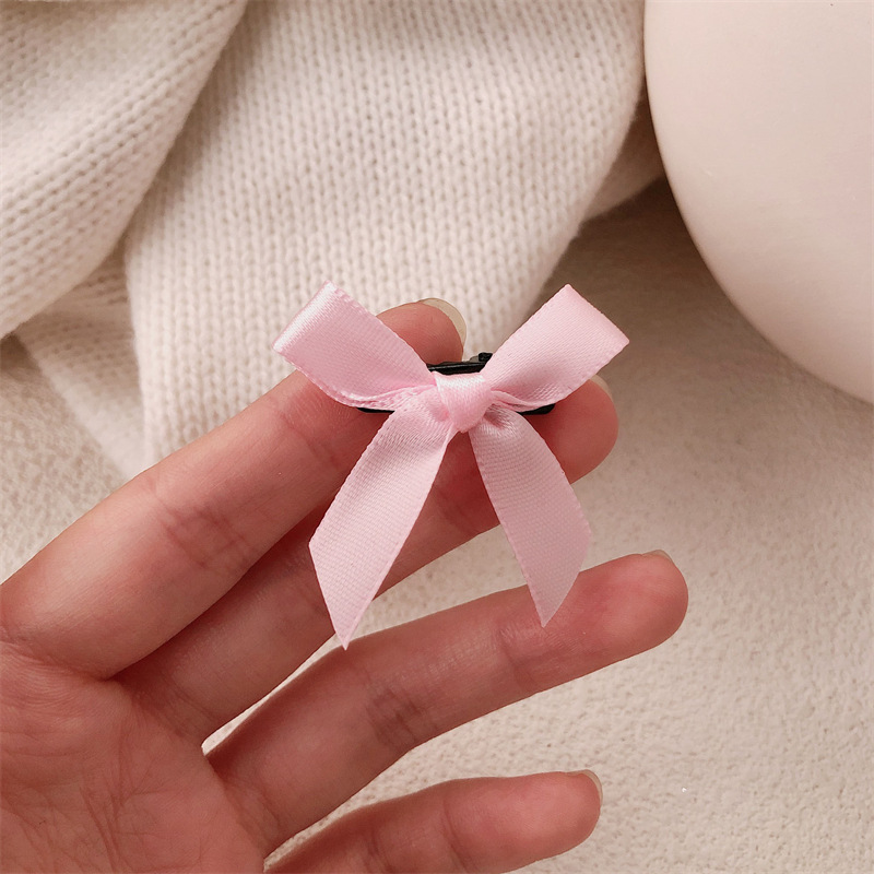 Nuevo cinturón fresco pequeño lateral toque de cabello ballet dulce arco azul trenzado clip para el cabello