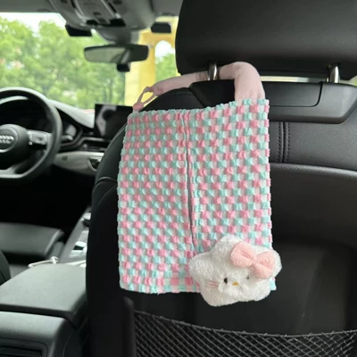 Tissue Box, Fabric Car Seat: Car tissue box/set
