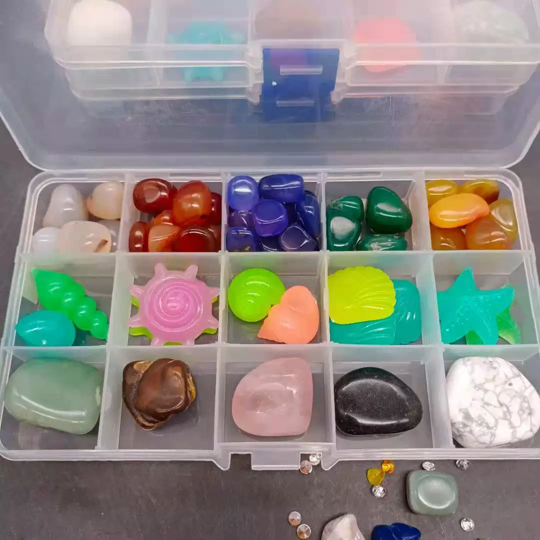 Natural ore, sample, gift box, archeological set, with gem, training