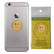 亚马逊新款24K笑脸负离子能量辐射手机贴Anti radiation sticker