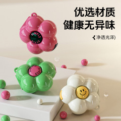 ドーパミンの花の薬の箱の携帯の薬品の分注の箱の1週間の7日間はミニの小さい薬の箱の密封の収納の箱を持ちます。
