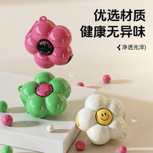 ✅Dopamine flower medicine box portable medicine sub-box seven days a week portable mini medicine box sealed storage