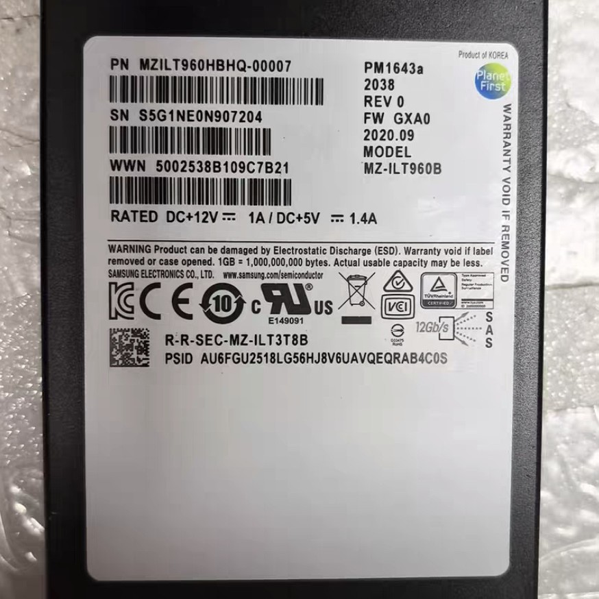 Pm1643A Solid State Drive 960g