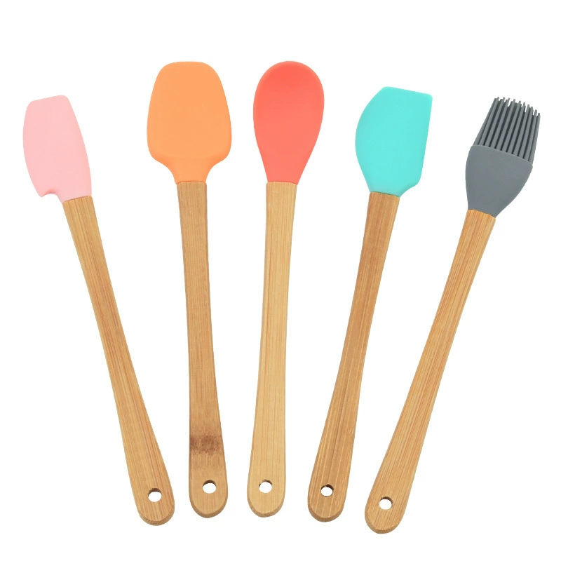 (Cross-border trading), small set, children's silicone scraper, kitchen, kitchenware, 5 pieces
