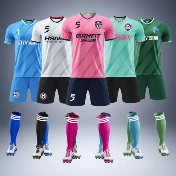 New football suit children/adult football training uniforms for primary and secondary school students game sports jerseys wholesale