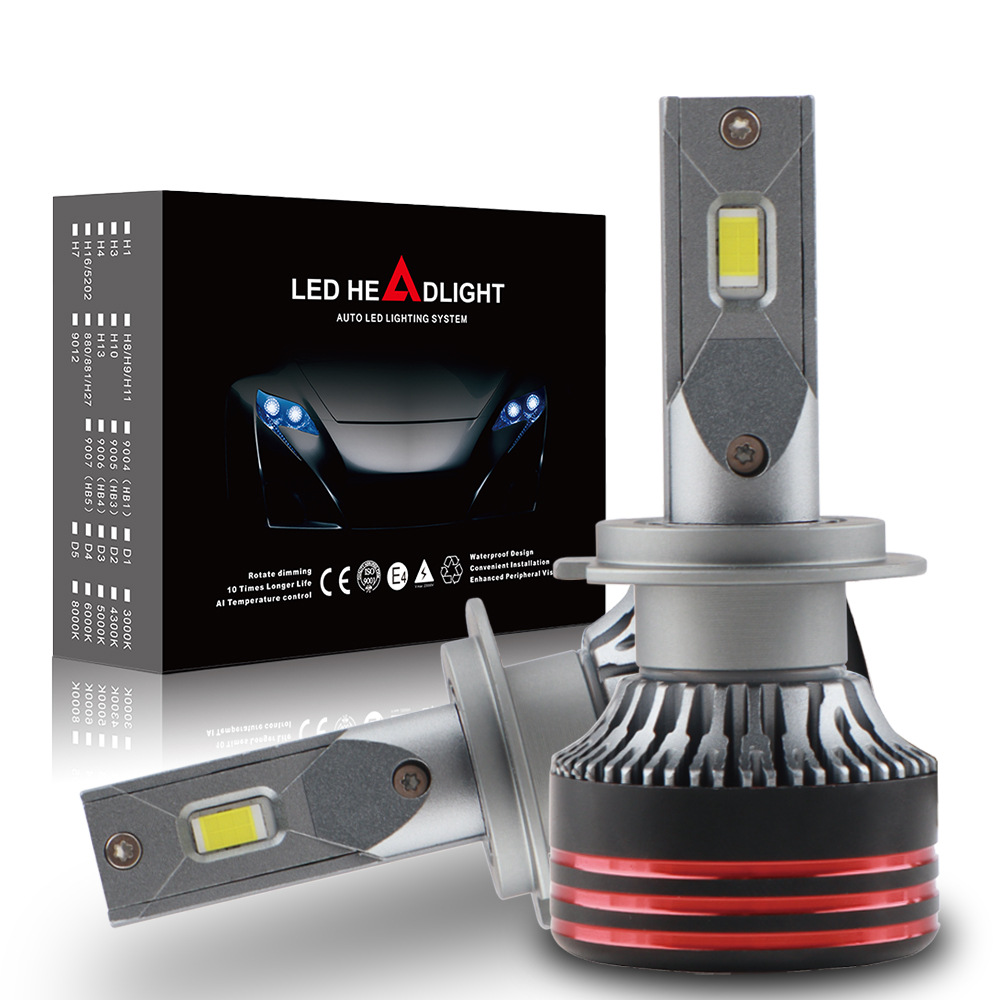 Faro LED para coche H7 modificado a H11, súper brillante 9005, luz potente H4, luz alta y baja, LED de alta potencia de 120W