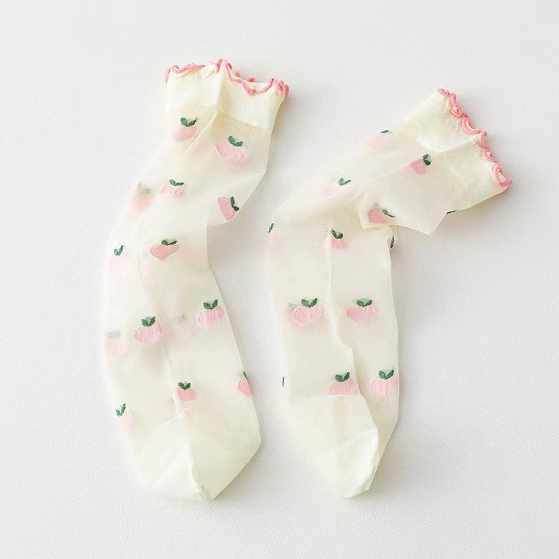 Summer thin glass cute tights, mid-length