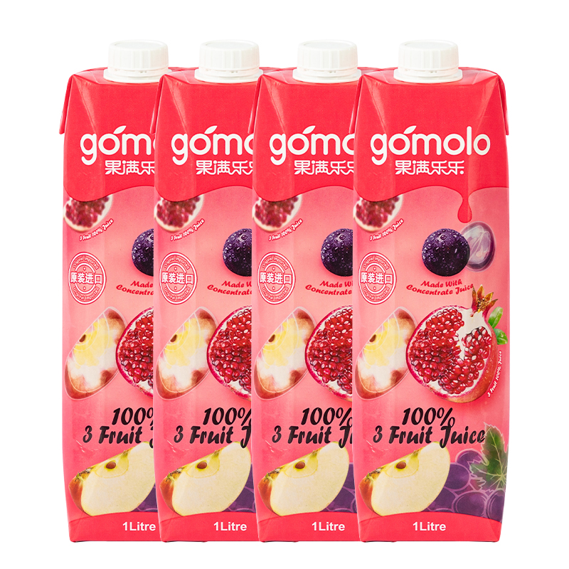 3가지 과일 혼합주스 1L*4병