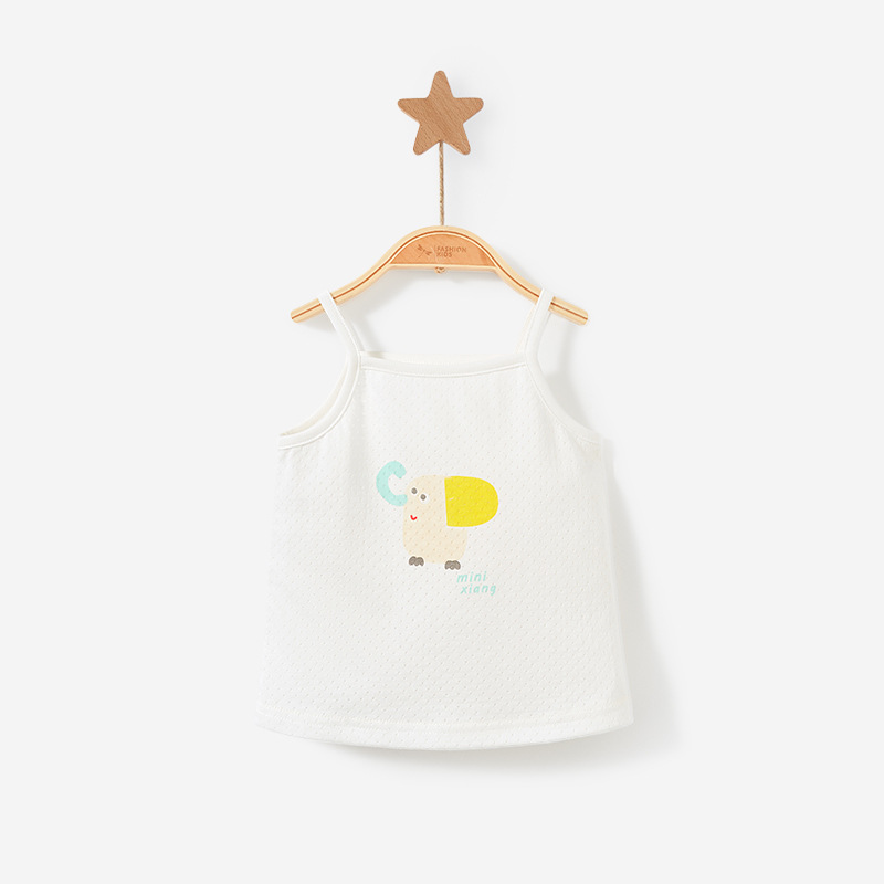 Las niñas camisola verano recién nacido algodón fino sin mangas niño desgaste interior tocando fondo vientre protección ropa bebé desgaste del verano