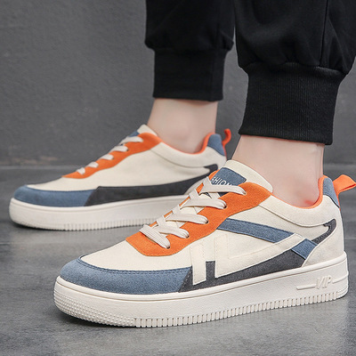 2021秋季新款空军一号板鞋男温州鞋潮流百搭拼色学生运动休闲板鞋|ru