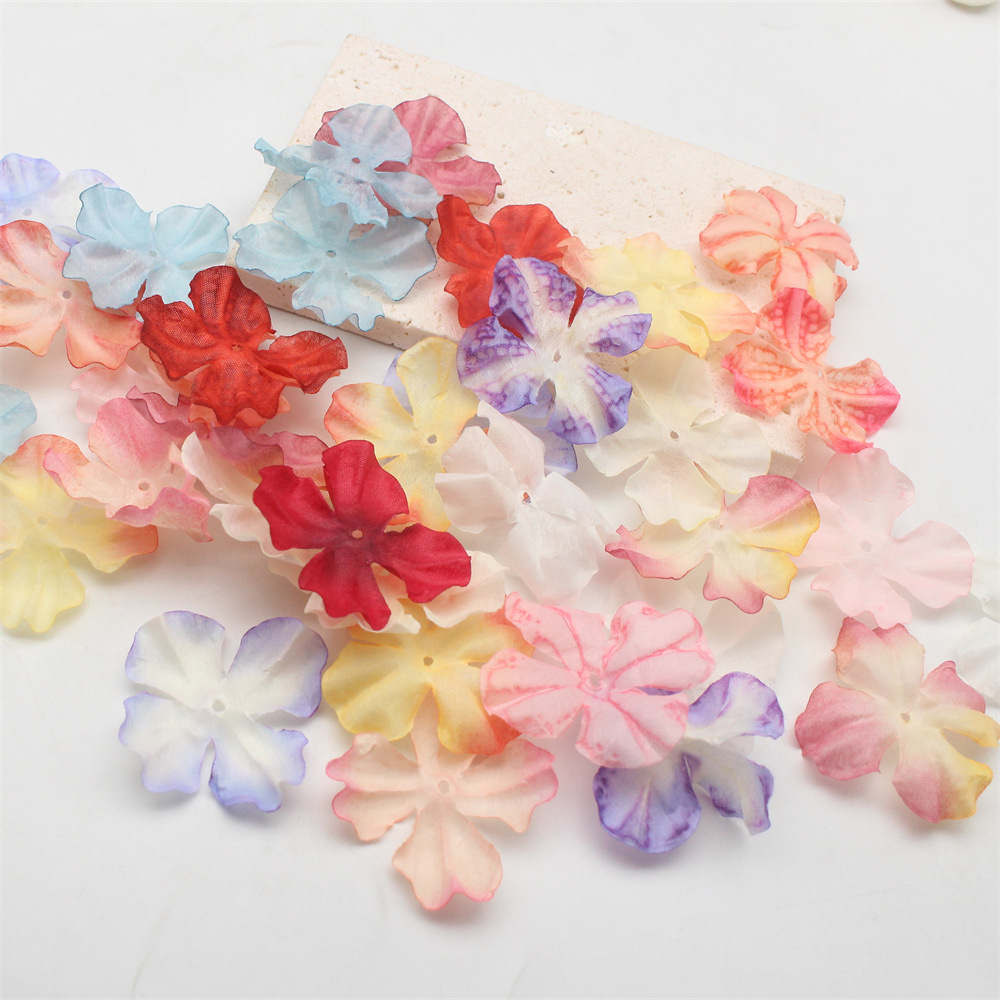 Simulated Roasted Edge Hydrangea Petals, Ancient Style Hairpin Headdress Material, Fake Flowers, DIY Handmade Flower Umbrella, Stage Decoration Arrangement