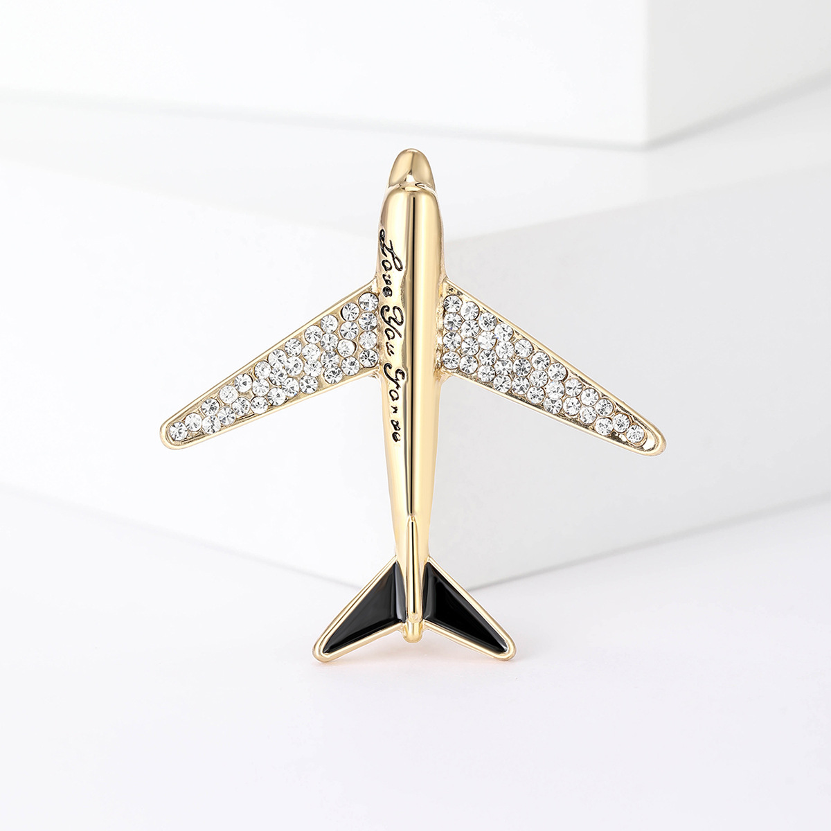 Casual Airplane Alloy Inlay Artificial Crystal Women's Brooches display picture 2