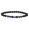 Matte magnetic retro ankle bracelet, suitable for import, European style, with snowflakes, wholesale
