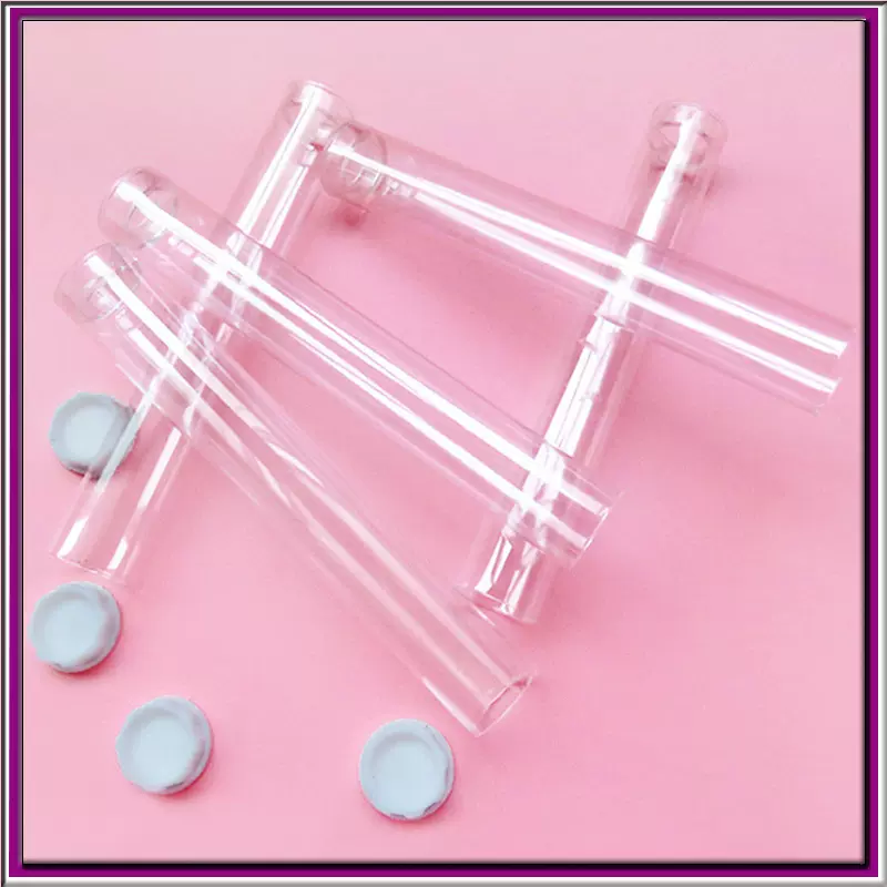 厂家批发透明PC管 五金配件包装黑头针PC塑料包装管直径17mm