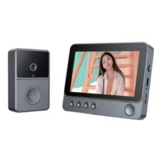New Home 2.4G Duplex Wireless Video Doorbell with Screen Two-way Intercom Night Vision Punch-free Ding Dong Doorbell