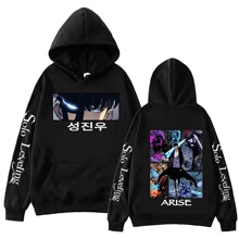 2025 Solo Seveling Hot Anime Hoodie Harajuku Hip Hop Pullove