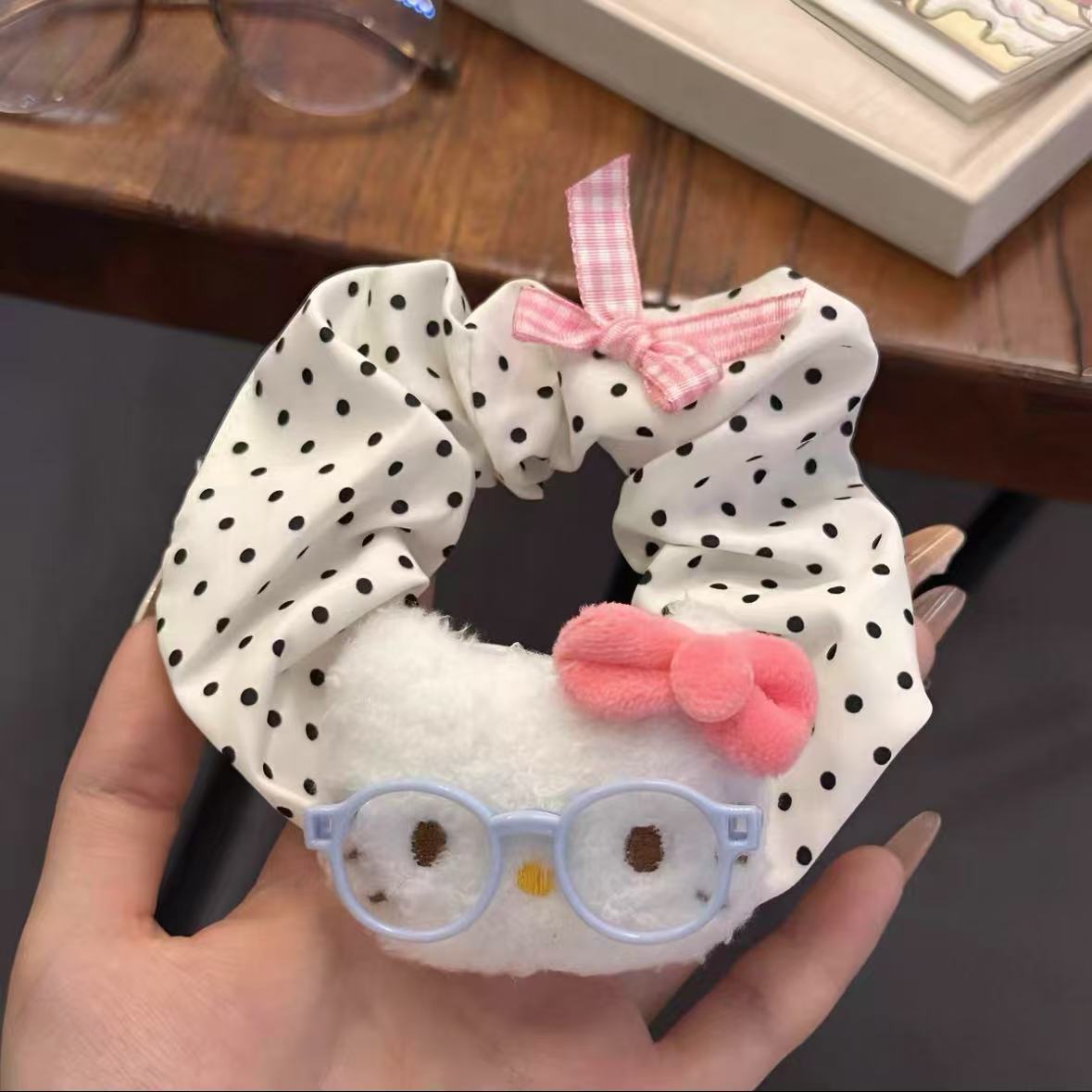 폴카 도트 블루 안경 KT