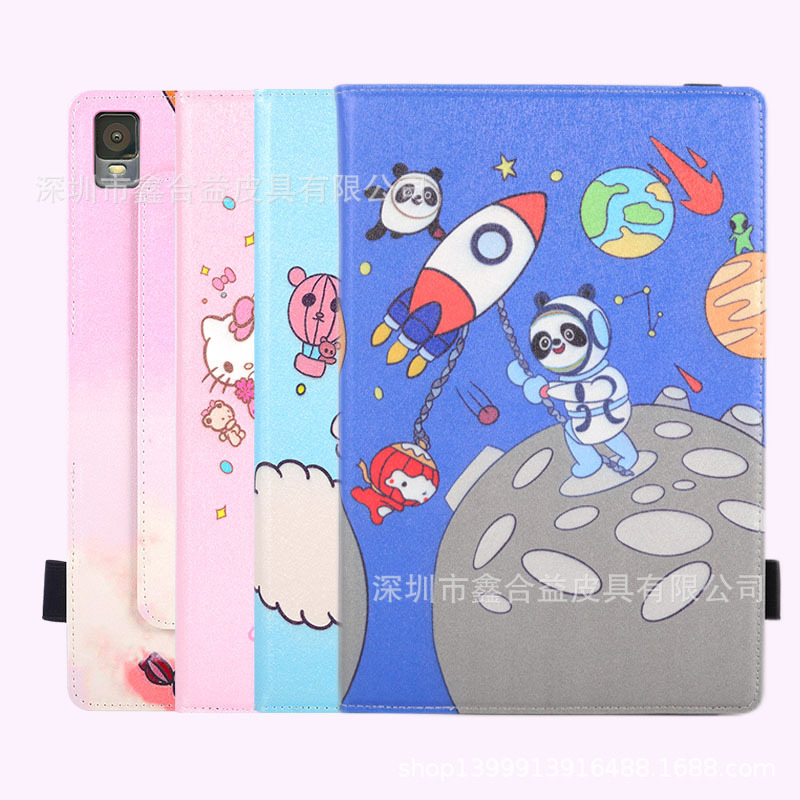 For TCL NXTPAPER12 Pro protective case 12.2 inch horizontal and vertical support all-inclusive cute cartoon leather case
