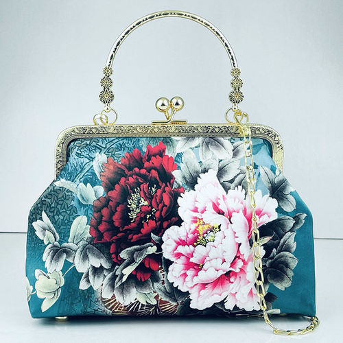 New Chinese cheongsam bag printed female bag restoring ancient ways is the gift bag portable oblique satchel antique packets