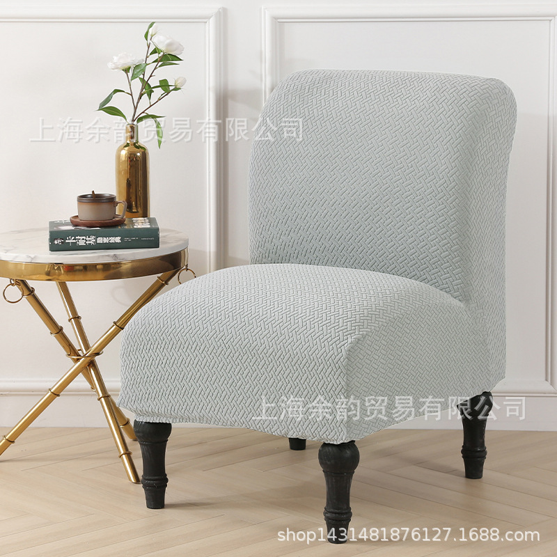 Cubierta de la silla transfronteriza cubierta del sofá de punto sarga engrosada sin apoyabrazos cubierta de la silla de grasa cubierta de la silla universal europea y americana