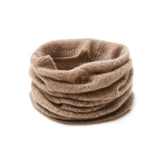 山羊绒镂空凤尾花脖套女士护颈百搭秋冬新款跨境批发羊绒针织脖套