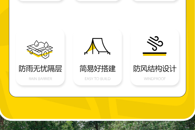 Outdoor Vinyl Canopy Thickened Tent Portable Camping Sunshade Rainproof Sun Protection Hexagonal Octagonal Picnic Butterfly-Shaped