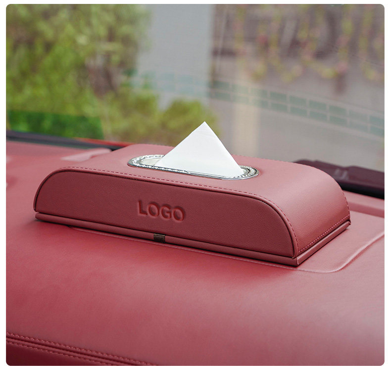 Suitable for Porsche Car Tissue Box Cayenne Macan Panamera 718/911 Car Interior Decoration Accessories