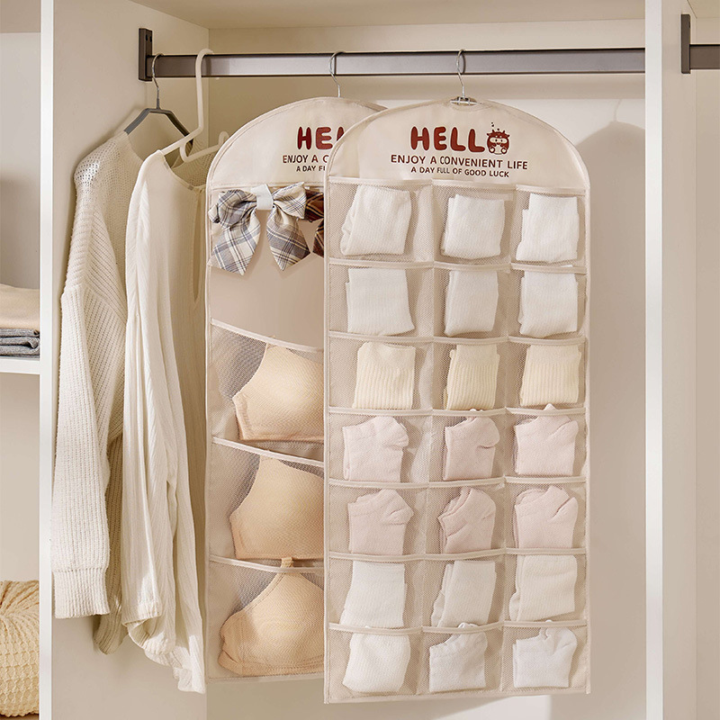 Large Capacity Underwear Storage Hanging Bag Socks Underwear Underwear Storage Bag Wardrobe Classification Artifact Door Hanging Bag