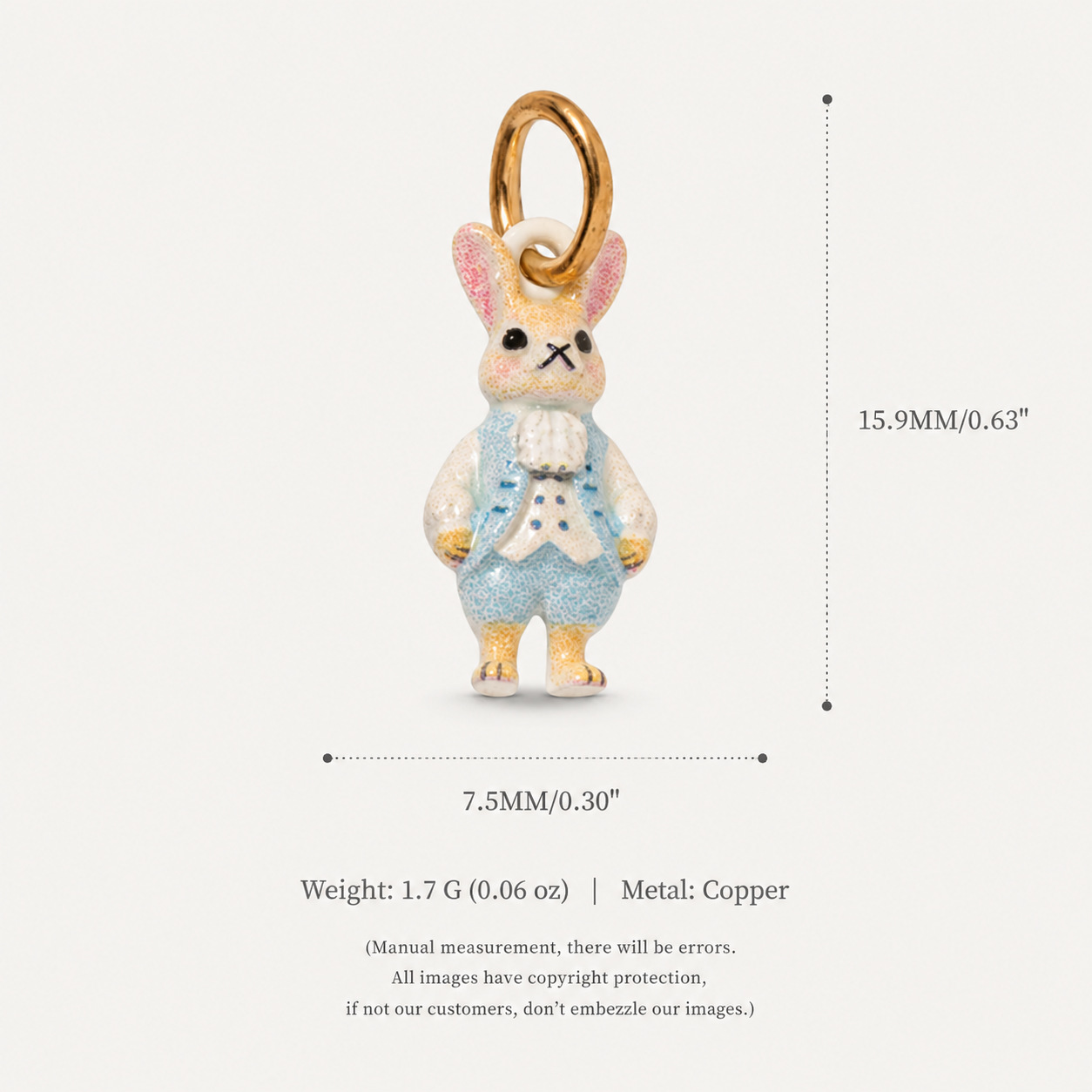 1. Gentleman’s Rabbit Pendant