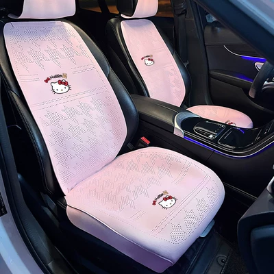 Seat cushion, seat cover Breathable Cooling Pad 2026 New - kt-cat-pink-saddle-cushion-front-half-cover-backrest-includes-headrest-cover-four-piece-set-no-specifications