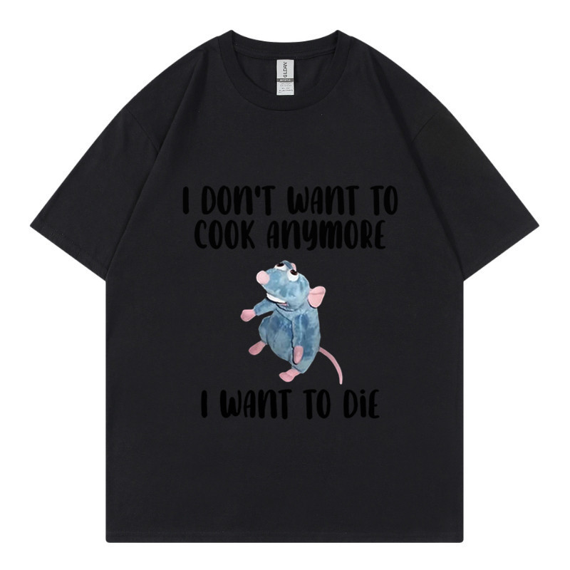 Dessin animé souris hommes coton à manches courtes Couple costume ample polyvalent ins mode T-shirt hommes été demi manches_voghion.com