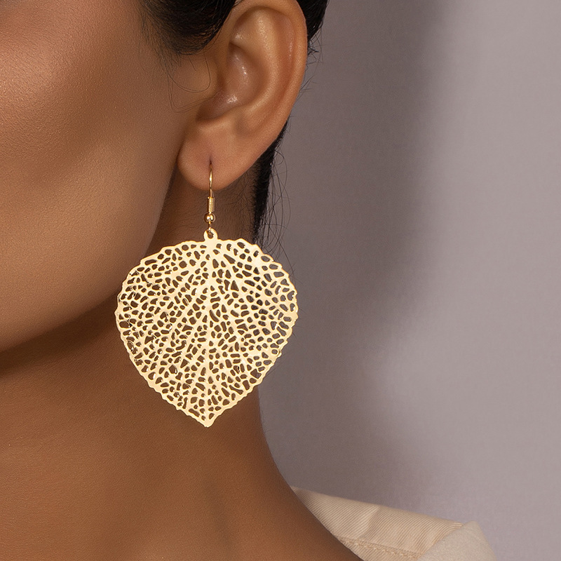 Fashion Geometric Iron No Inlaid Earrings display picture 2